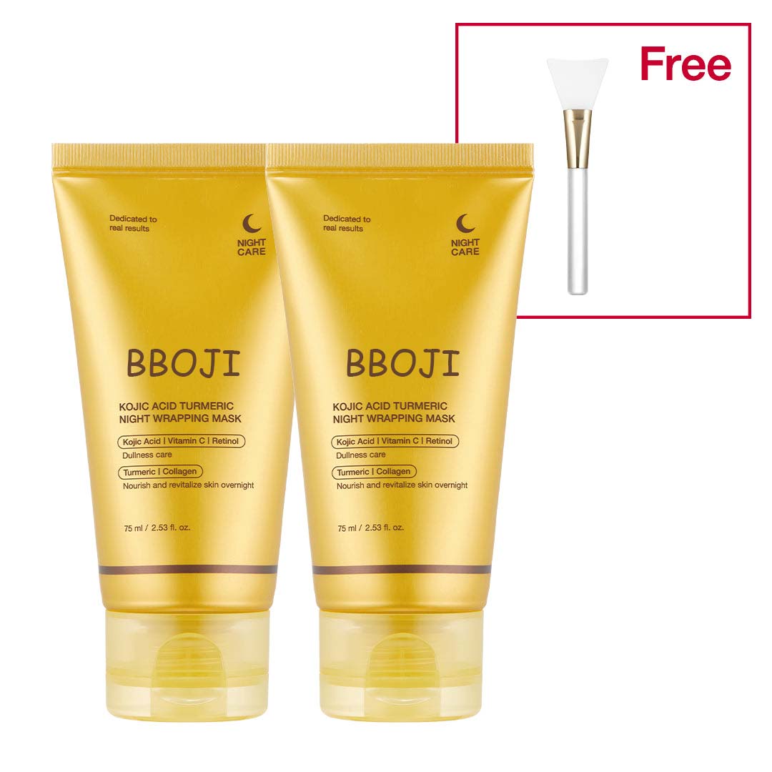 ✨✨Limited-time special offer: BUY ONE, GET ONE FREE!🔥🔥BBOJI Turmeric Kojic Acid Collagen Night Mask