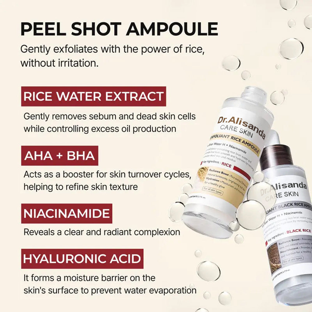 Final 3 Hours: 60% OFF🔥 Gentle Exfoliator Glow Rice Ampoule-Suitable for All Skin Types