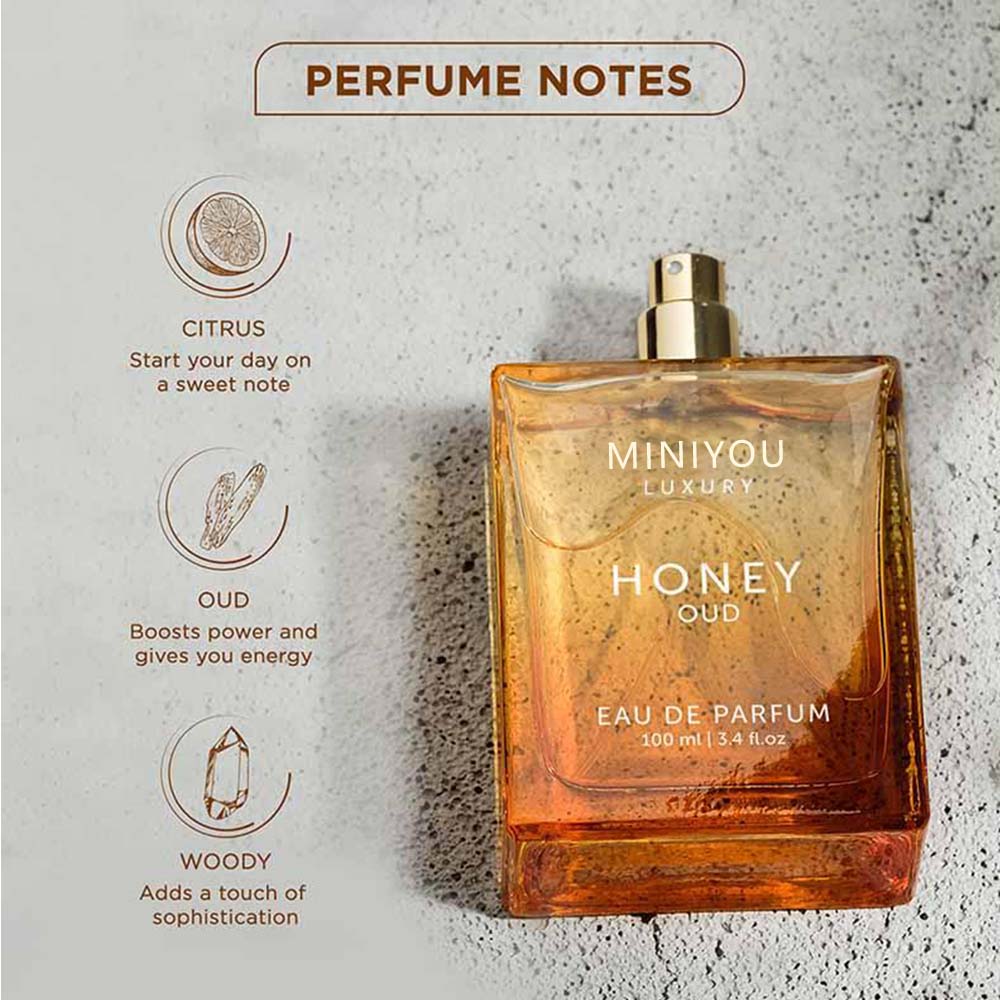 MINIYOU Luxury's Honey Oud Unisex Perfume Eau de Parfum 100ml (3.4 fl oz)