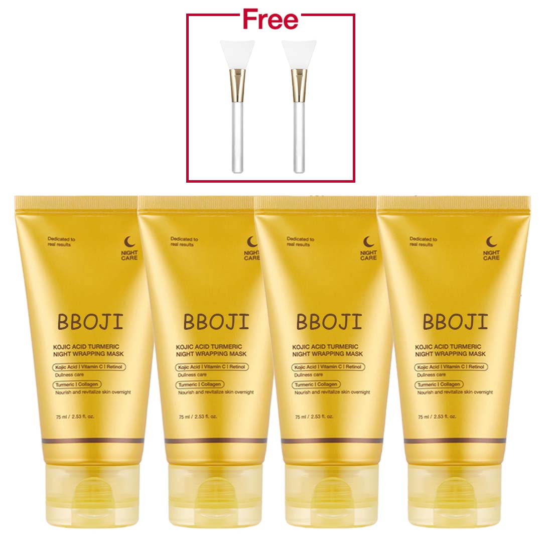 ✨✨Limited-time special offer: BUY ONE, GET ONE FREE!🔥🔥BBOJI Turmeric Kojic Acid Collagen Night Mask