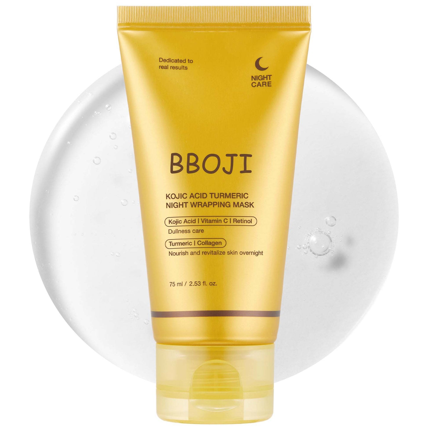 ✨✨Limited-time special offer: BUY ONE, GET ONE FREE!🔥🔥BBOJI Turmeric Kojic Acid Collagen Night Mask