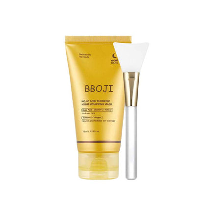 ✨✨Limited-time special offer: BUY ONE, GET ONE FREE!🔥🔥BBOJI Turmeric Kojic Acid Collagen Night Mask