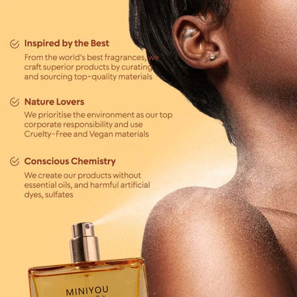 MINIYOU Luxury's Honey Oud Unisex Perfume Eau de Parfum 100ml (3.4 fl oz)